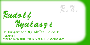 rudolf nyulaszi business card